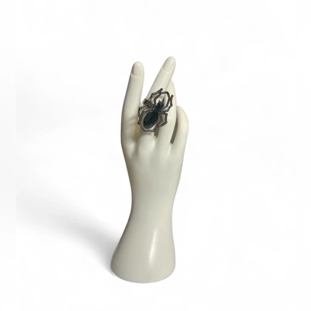 Unisex Adult Black Widow Spider Witch Adjustable Halloween Costume Spooky‎ Ring
